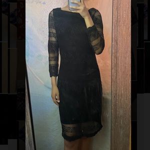 Bar lll black lace dress